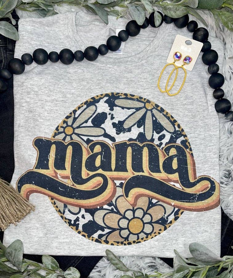 1/2 Penny Wholesale - Mama Daisy (T-Shirt): Medium / -GILDAN Ash Grey-