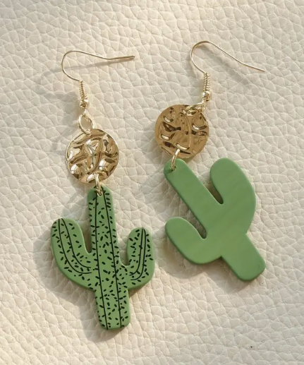cactus earring back