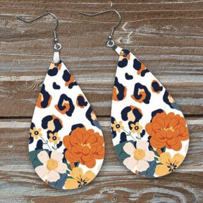 COLORFUL FLORAL EARRINGS
