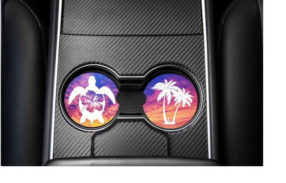 TROPICAL CAR COASTERS