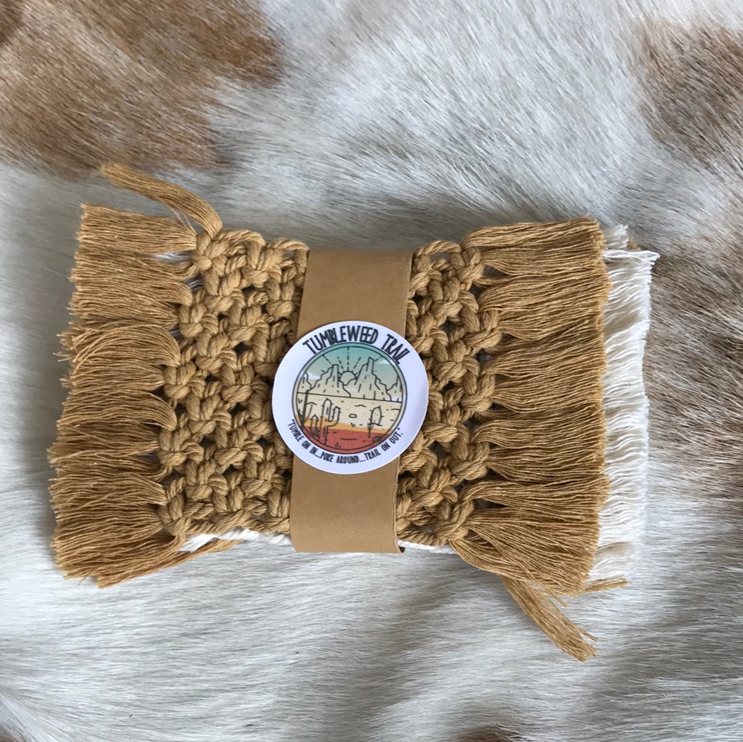 Macrame square Coasters