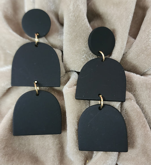 Black Dangle Earrings