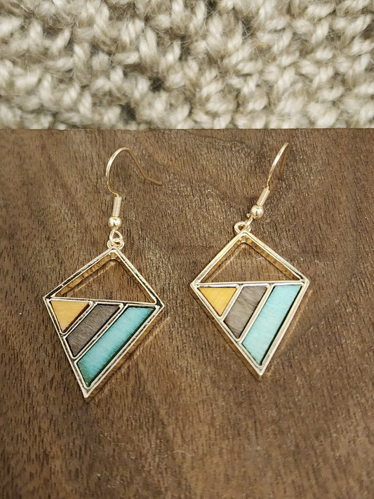 Geometric Dangle Earrings