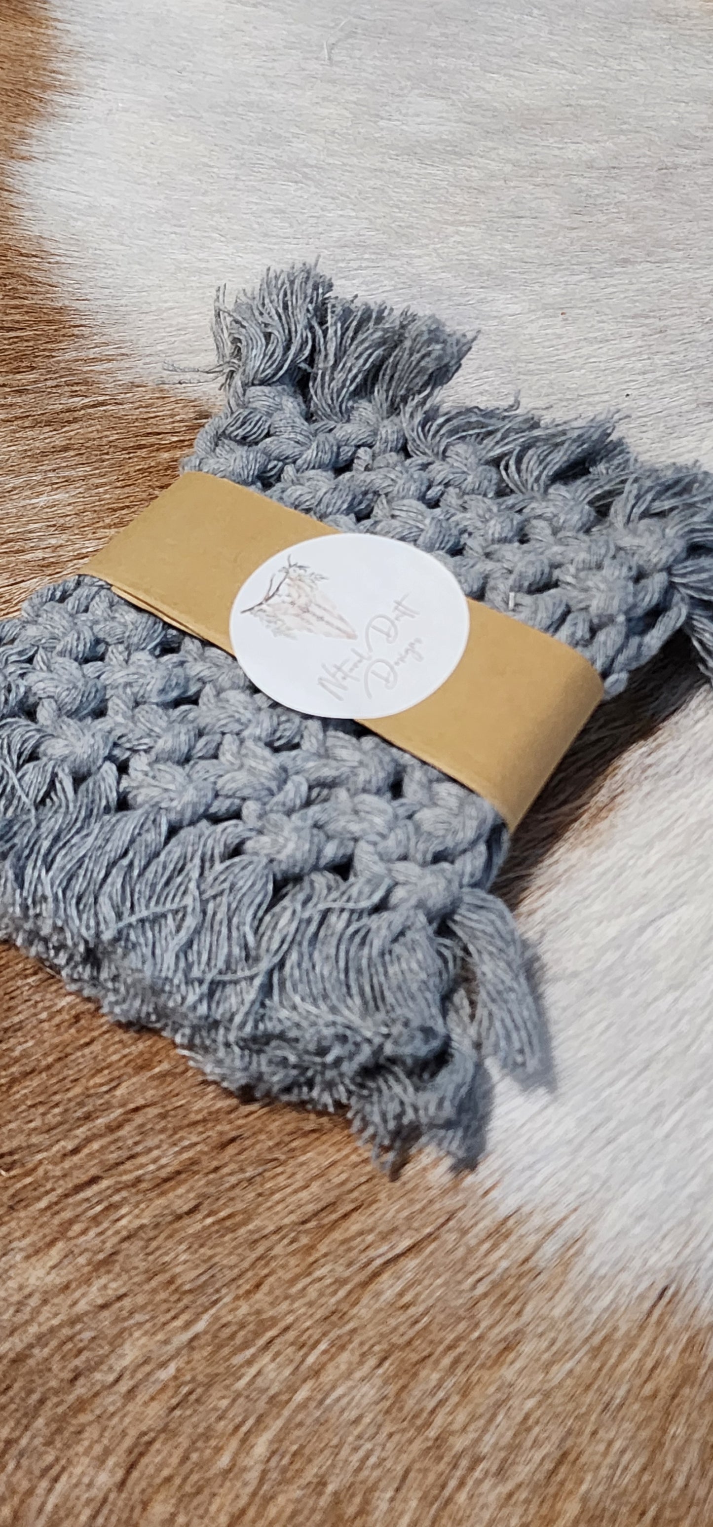 NDD Crochet Rectangle Coaster set of 2