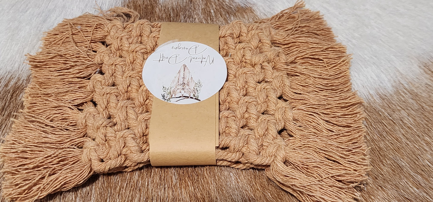 NDD Crochet Rectangle Coaster set of 2