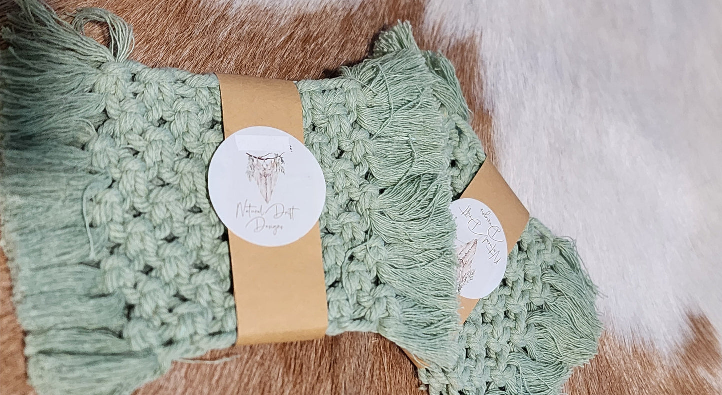 NDD Crochet Rectangle Coaster set of 2