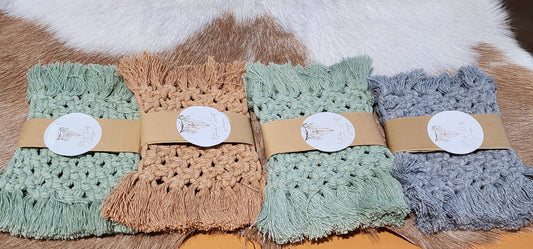 NDD Crochet Rectangle Coaster set of 2
