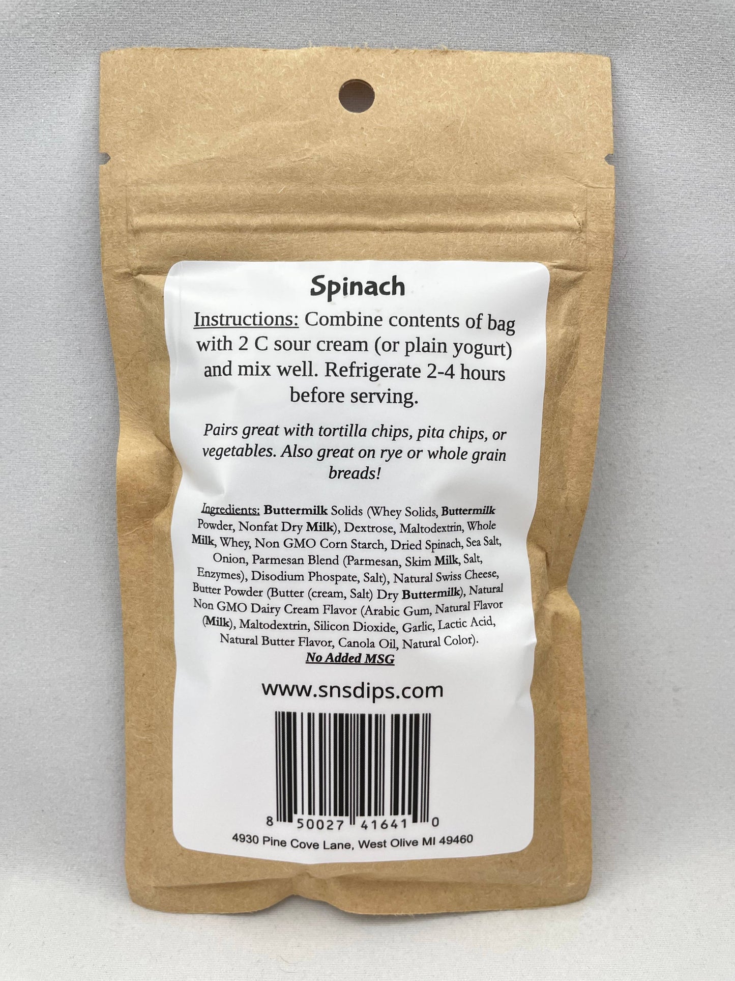 SnS Dips - Spinach Dip