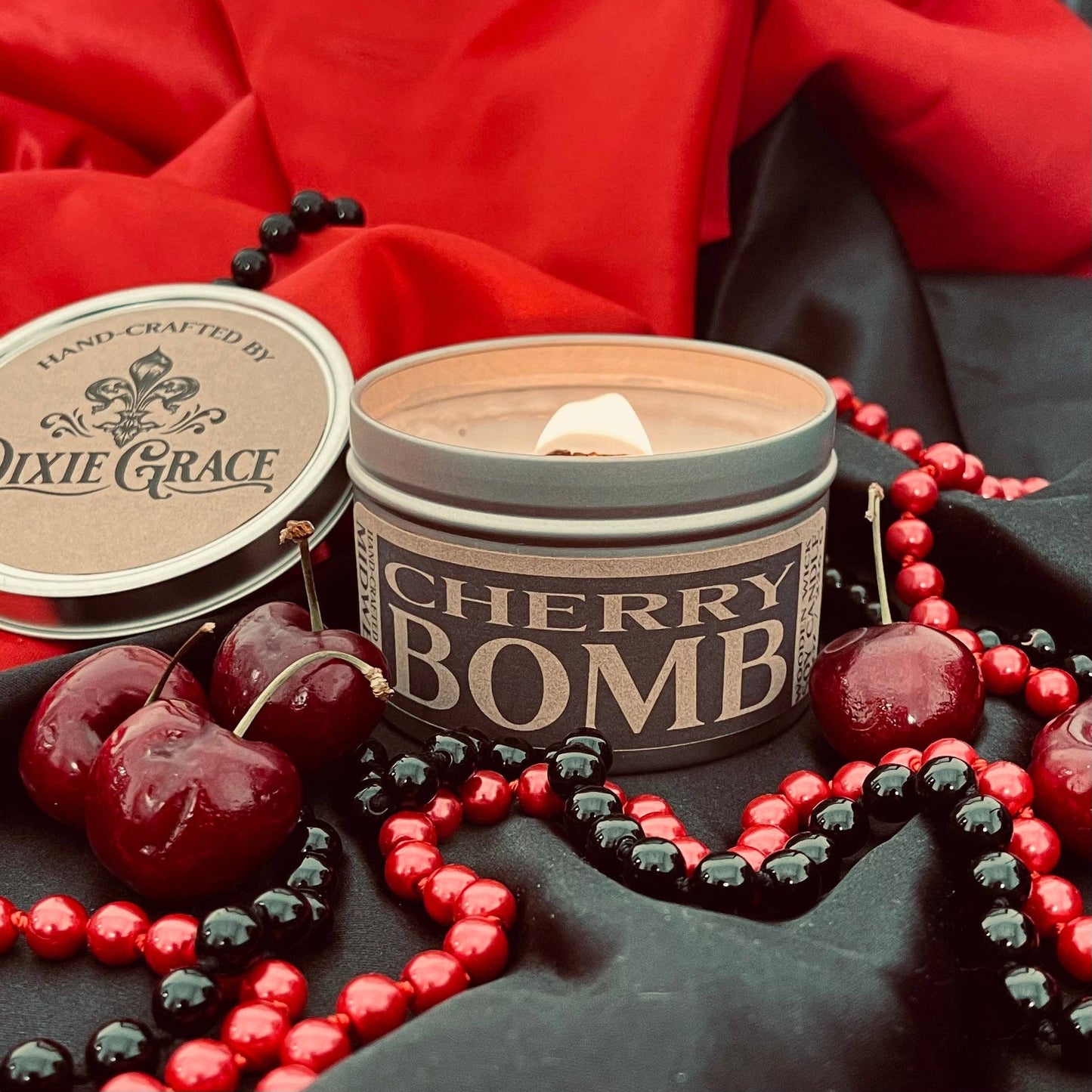 Cherry Bomb - Wooden Wick Candle