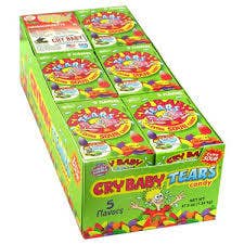 Cry Baby Tears Extra Sour Candy 1.97 Ounce Box