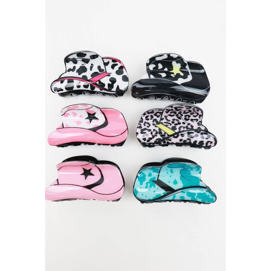 Cowgirl Hat Hair Clip/Claw