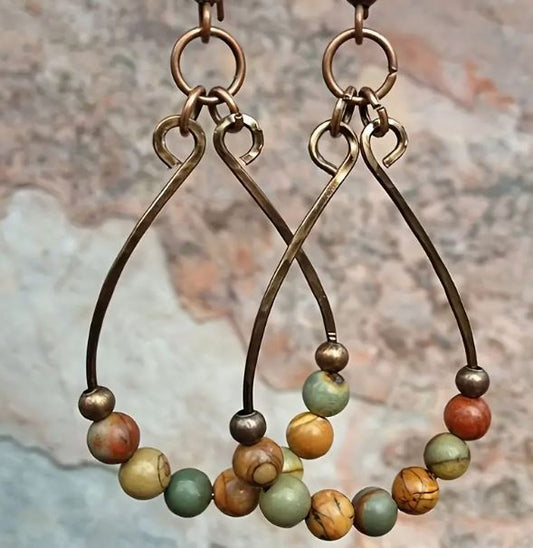 Teardrop Bead Earring