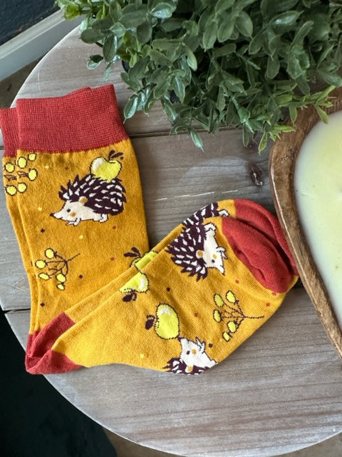 animal fall socks