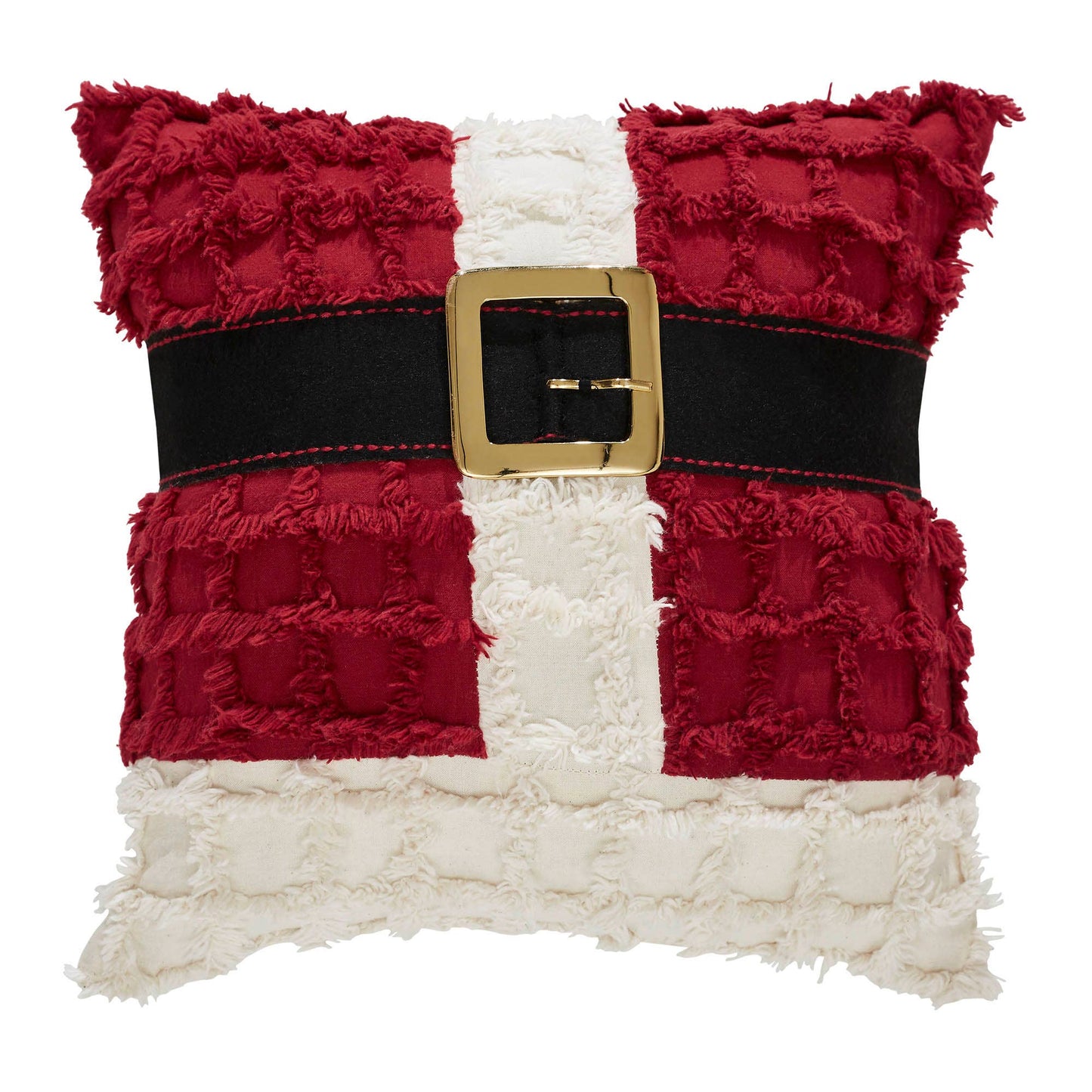 Kringle Chenille Santa Suit Pillow