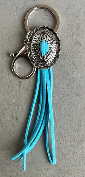 teal keychain