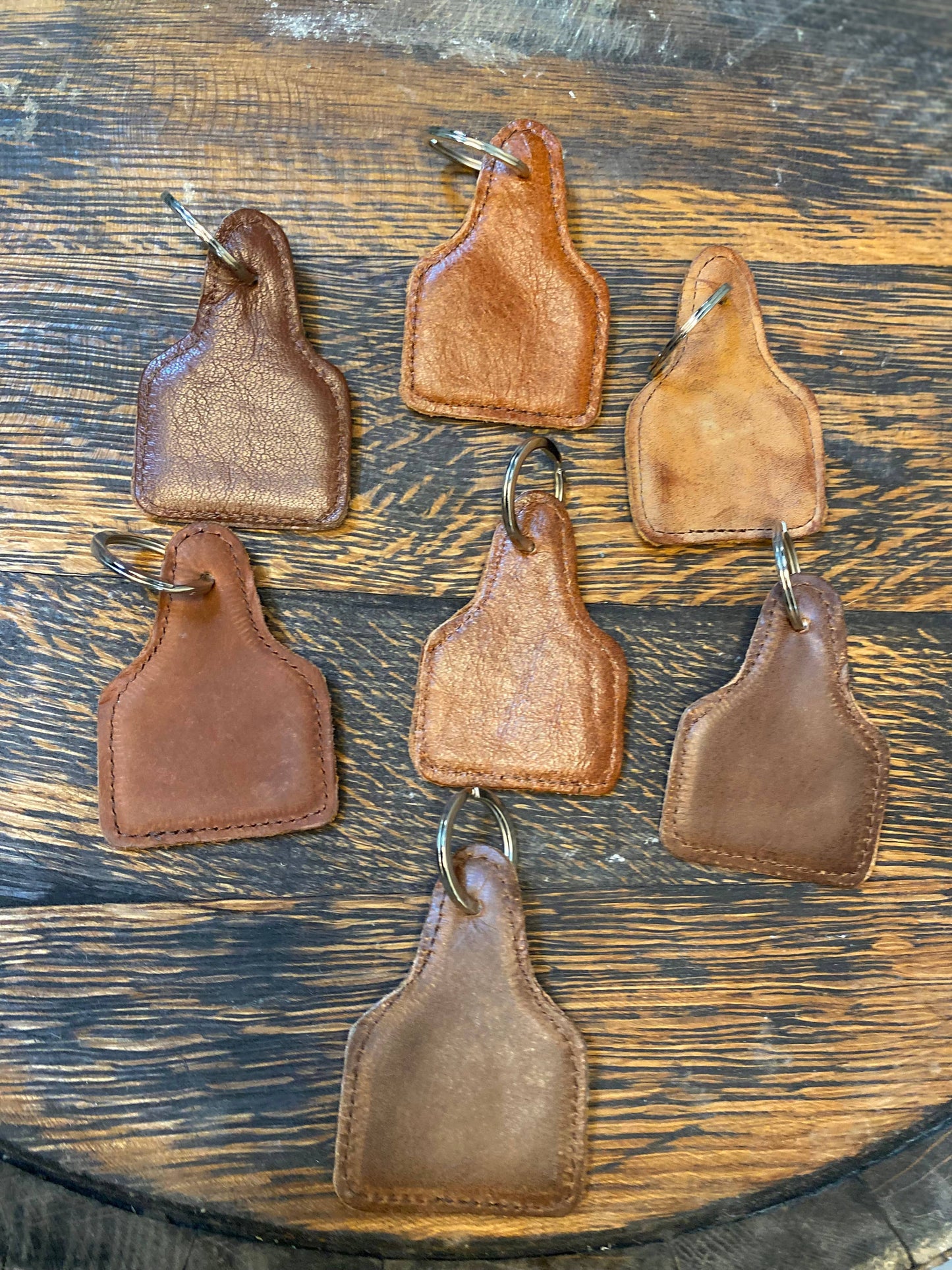Rider Cowhide & Leather Keychain