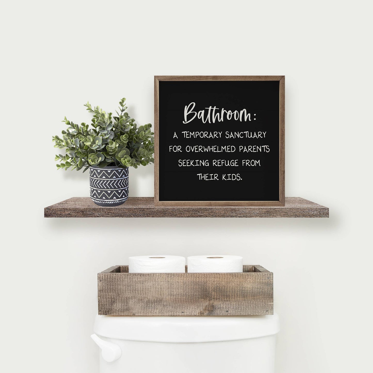 Bathroom Sanctuary Sign