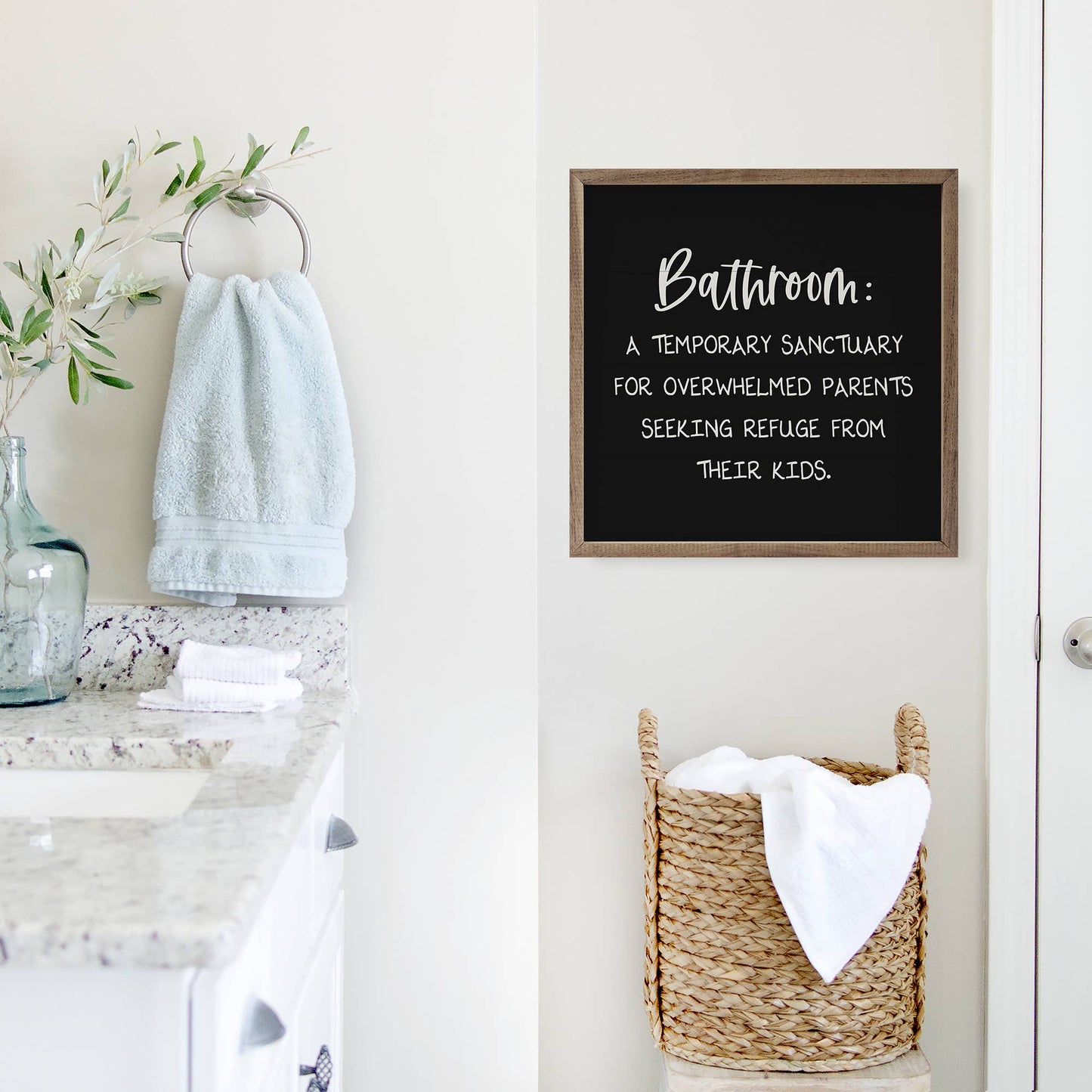 Bathroom Sanctuary Sign