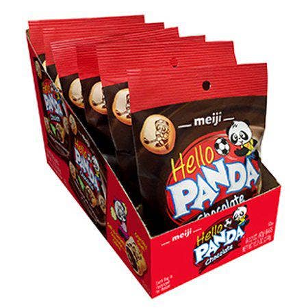 Meiji Hello Panda Bite Size Chocolate 2.2 Ounce Bags