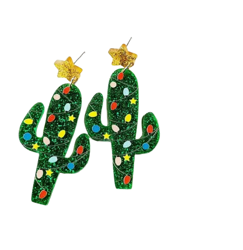 CACTI EARRING CHRISTMAS