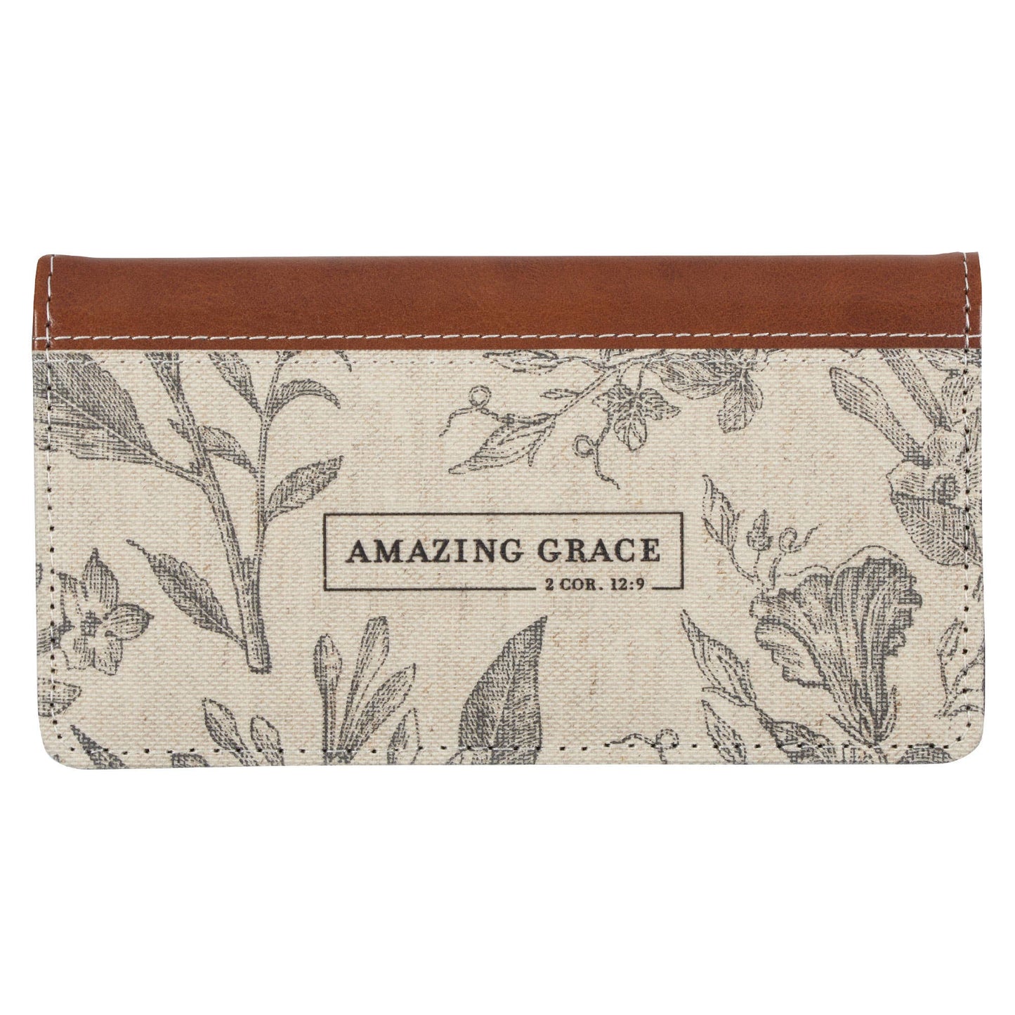 Checkbook Wallet Amazing Grace 2 Cor. 12:9