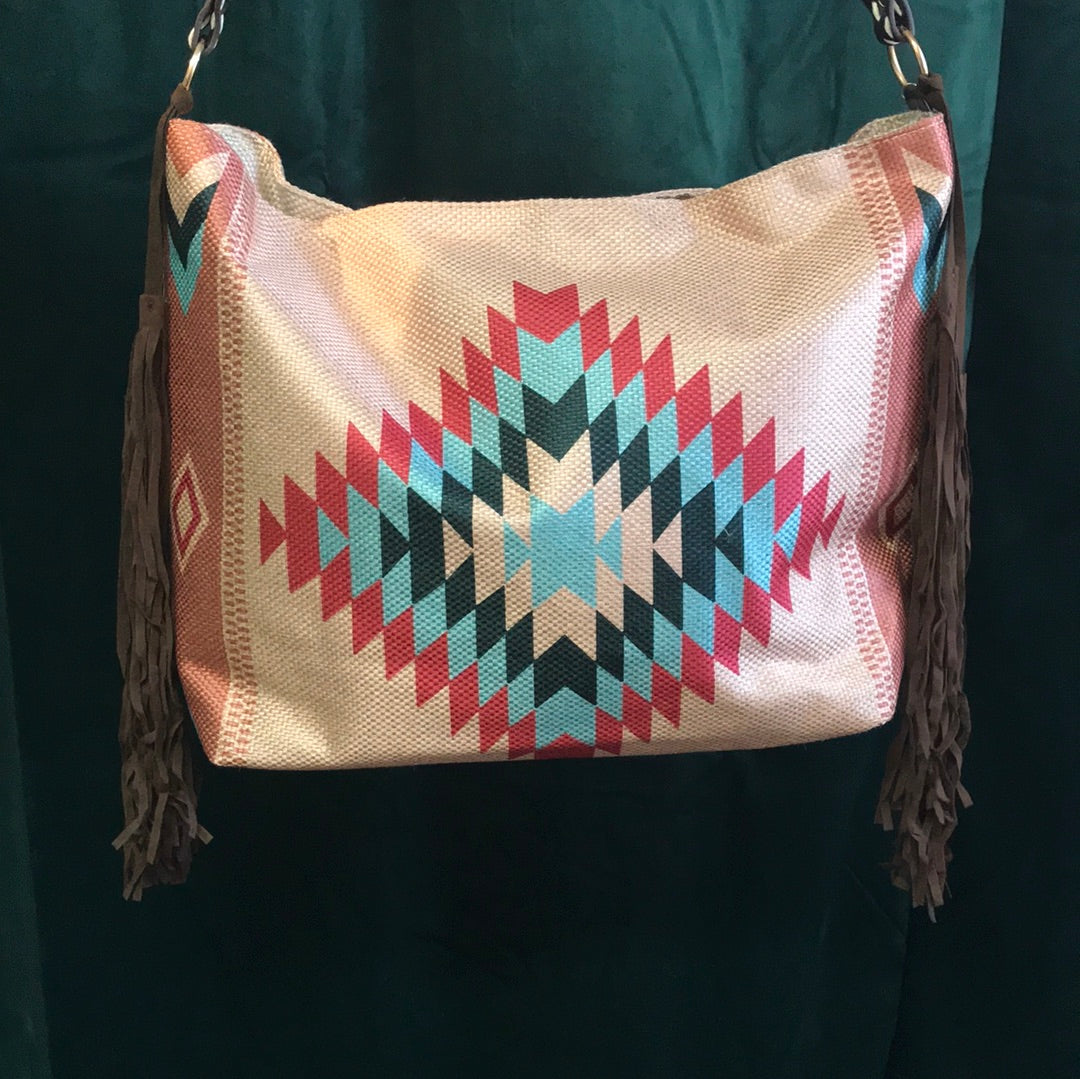 western tassel bag