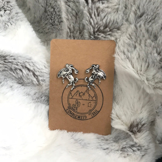 Bronc riding earring