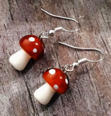 Mushroom Earrings