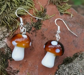 Mushroom Earrings