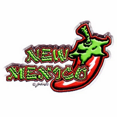 New Mexico Magnet 2d Chili Pepper