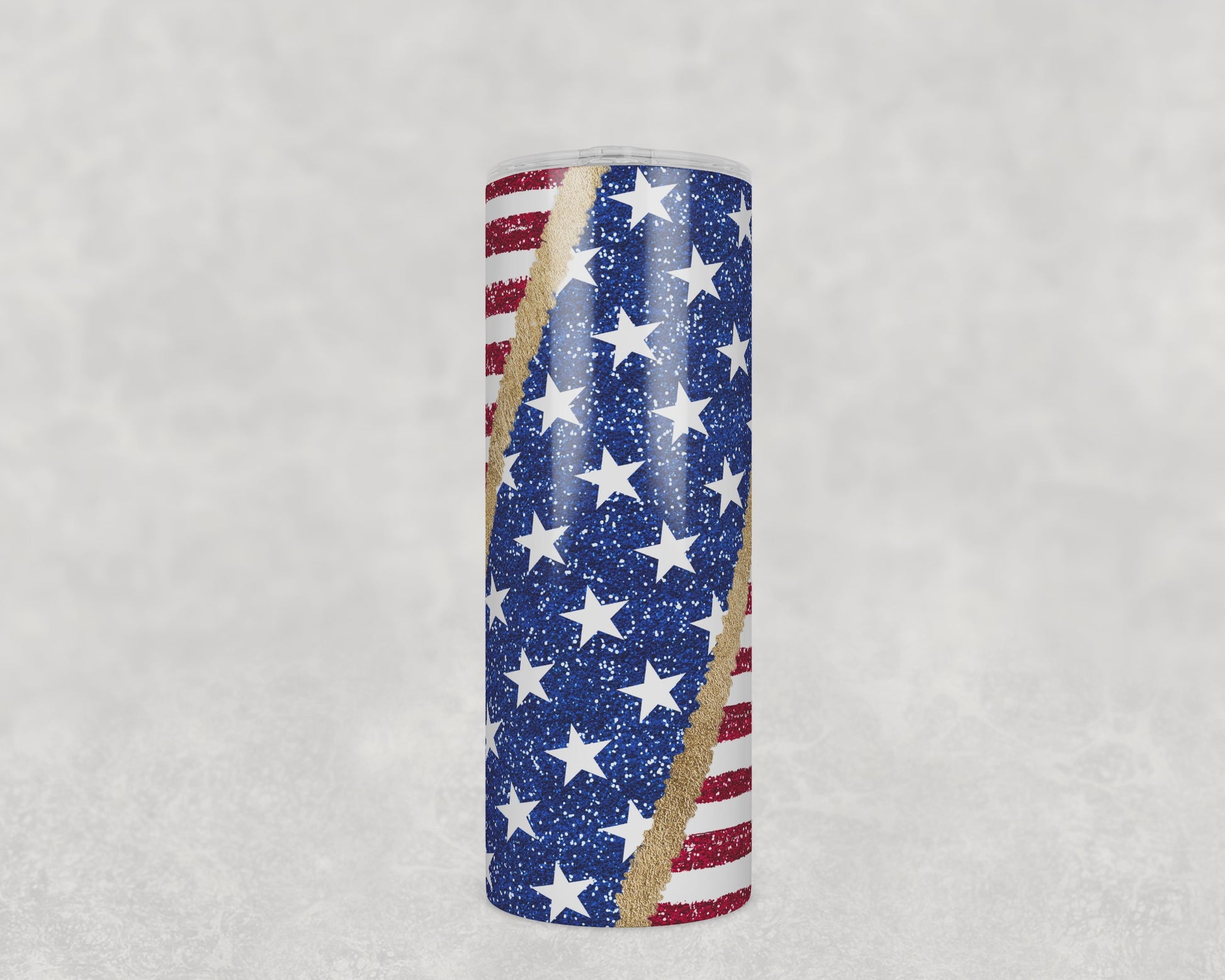 Glitter American Flag tumbler video