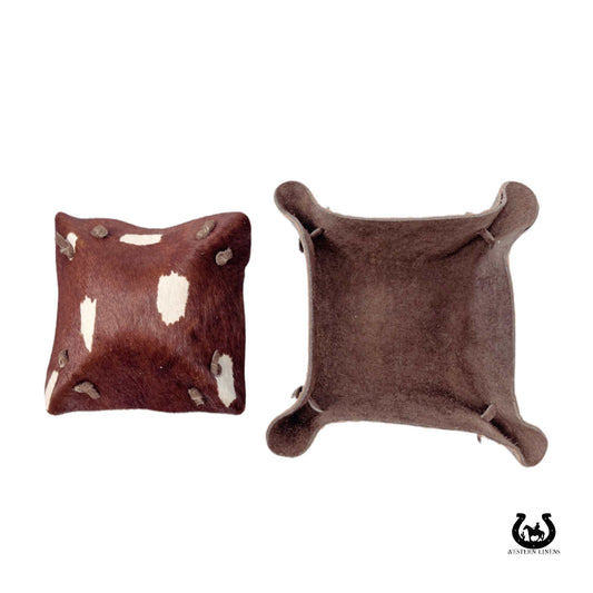 Embossed Leather table accent Bowls
