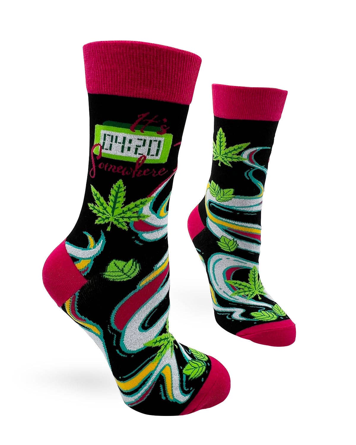 It's 4:20 Somewhere Women's Novelty Crew Socks