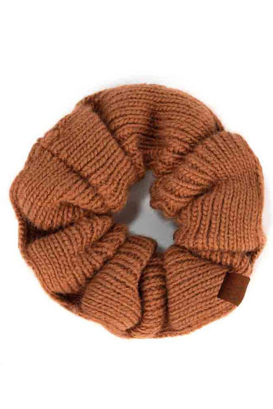 C.C Soft Knit Scrunchies - Clay