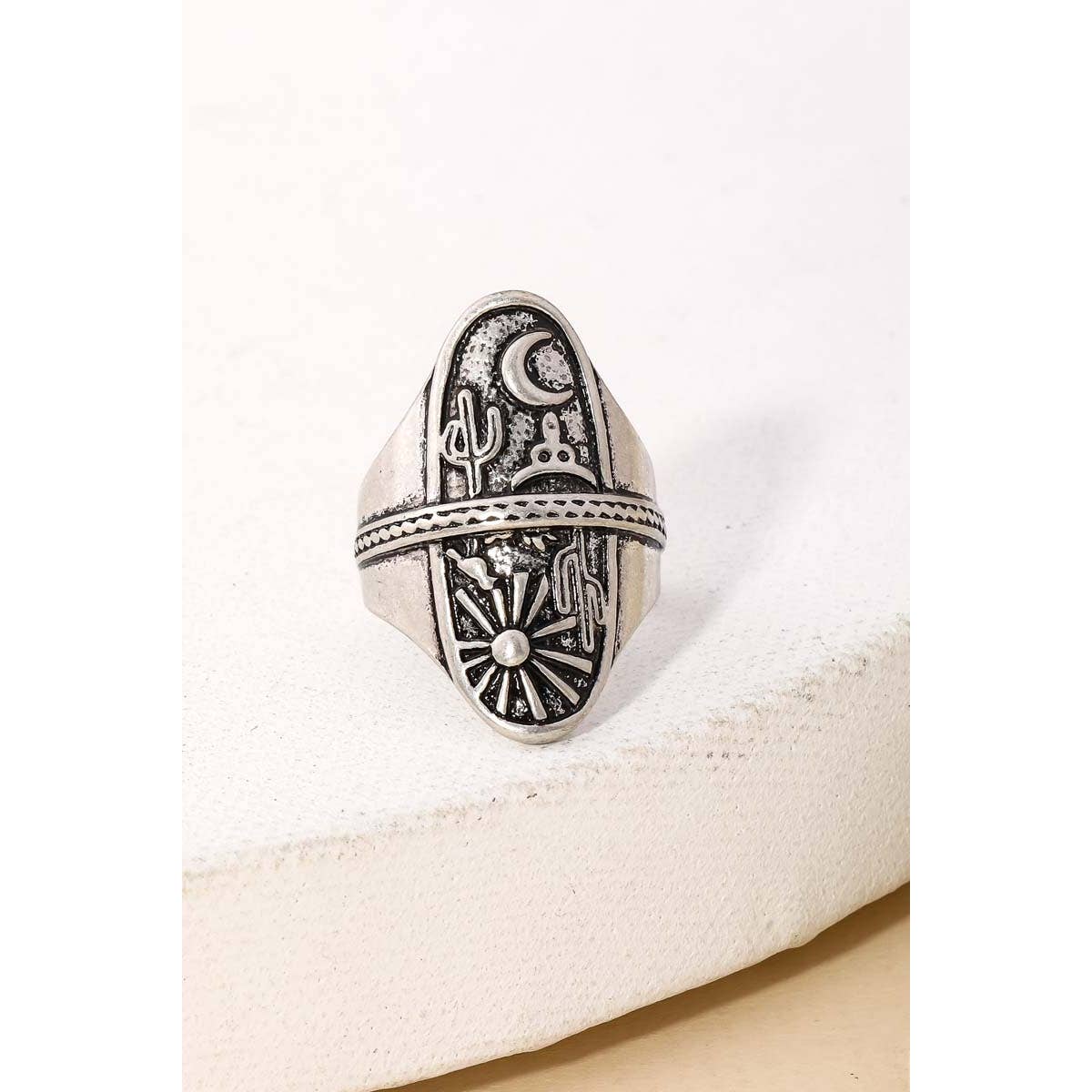 Desert Sun Day Fashion Ring