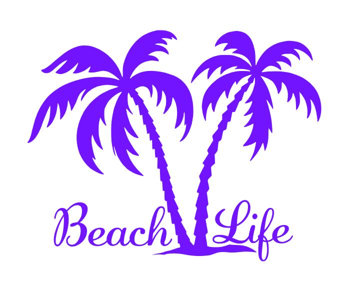 beach life decal sample