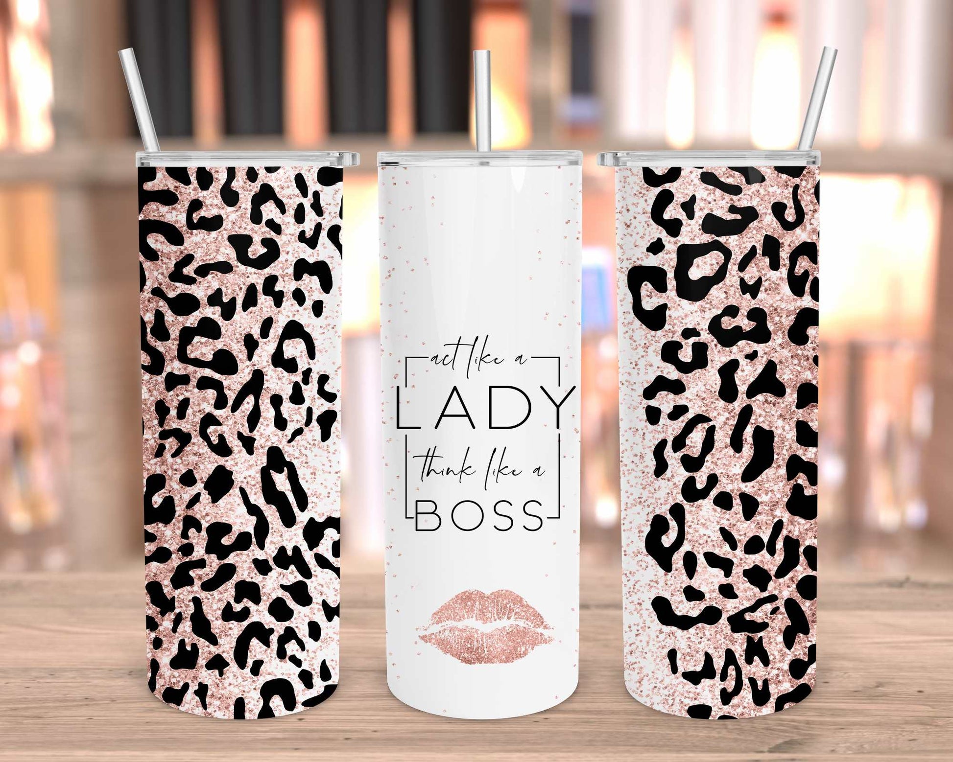 act like a lady think like a boss tumbler