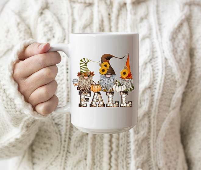 FALL TRIO GNOME MUG