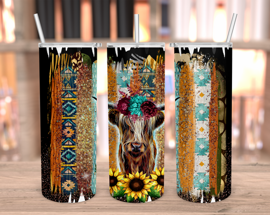 SOUTHWESTERN COW TUMBLER