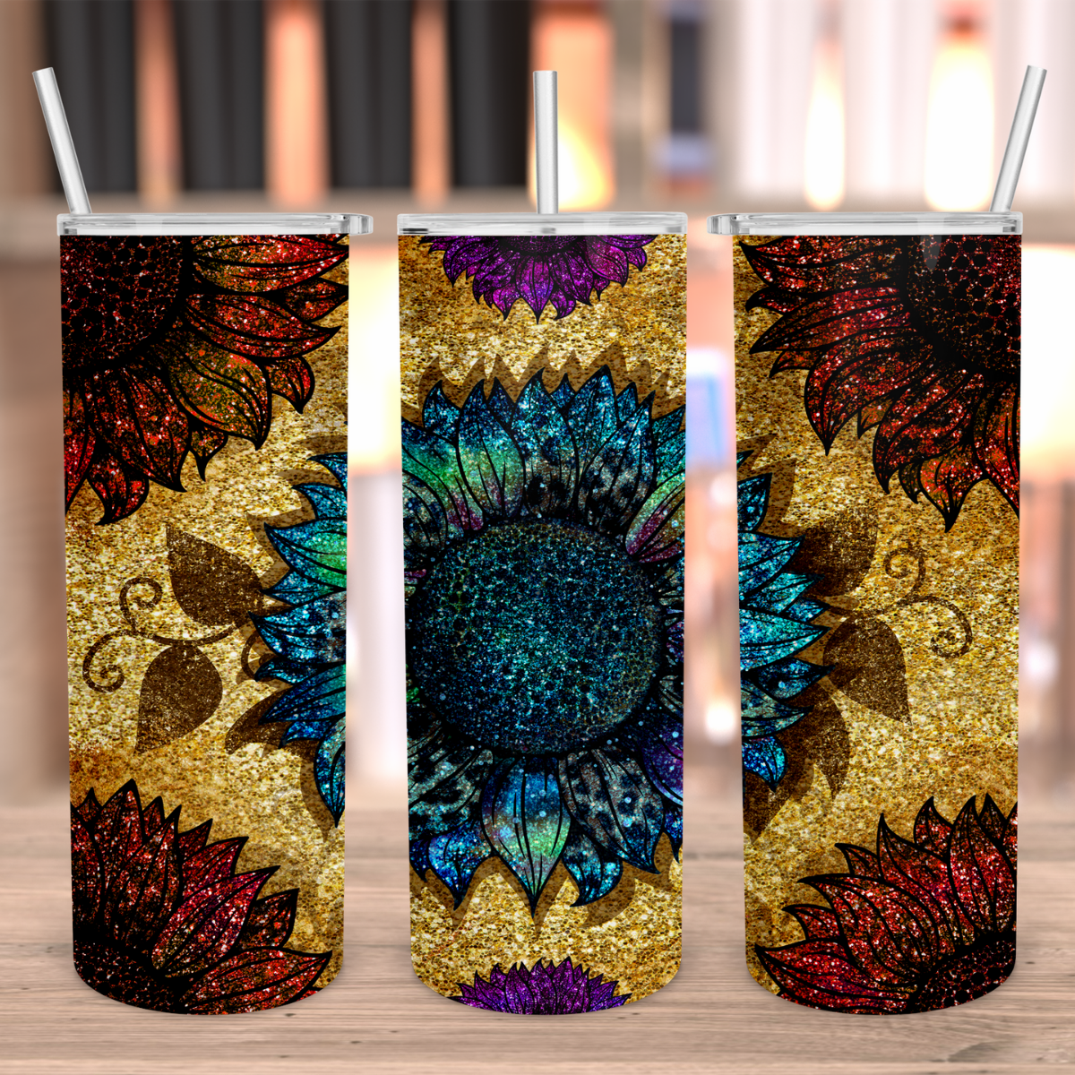 SUNFLOWER FALL COLORED TUMBLER