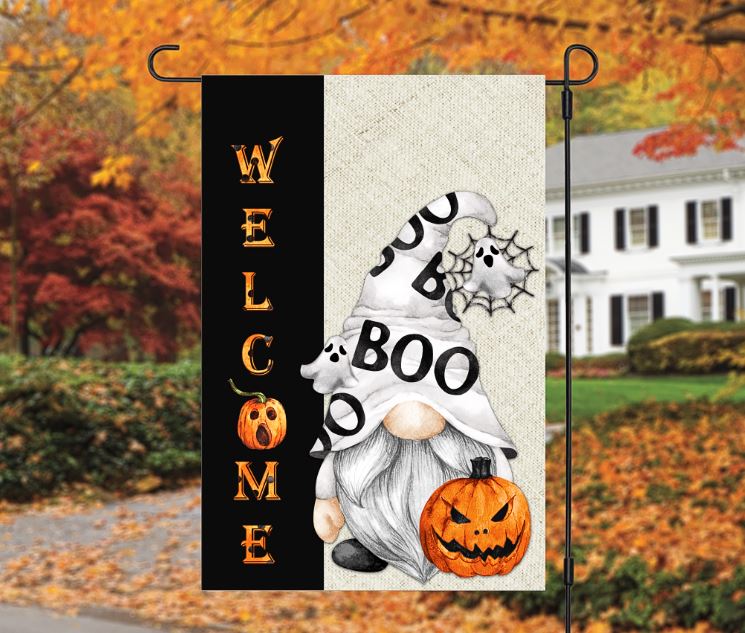 WELCOME GNOME FALL FLAGS