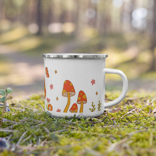 Mushroom Enamel Mug