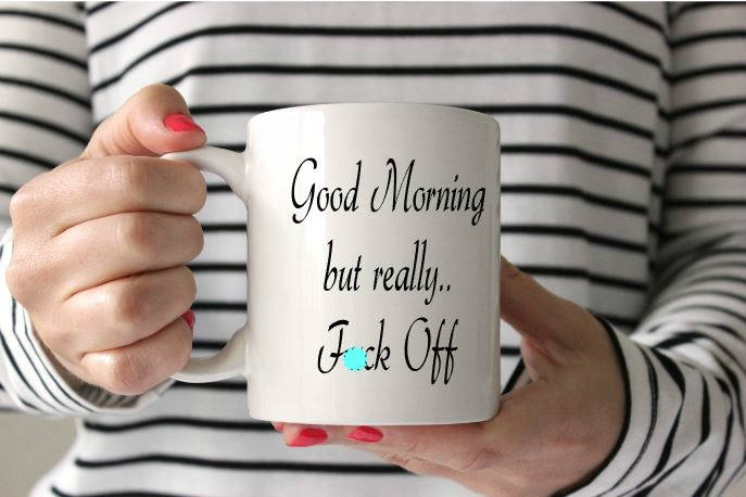 GOOD MORNING BUT REALLY F*CK OFF MUG