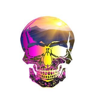 COLORFUL SKY SKULL MUG