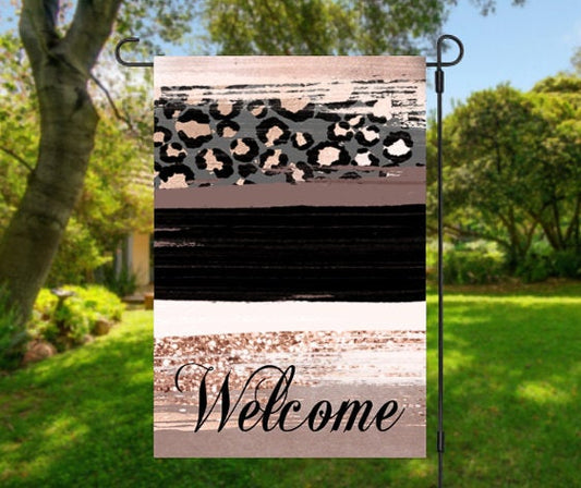 WELCOME BRUSH STROKE FLAG