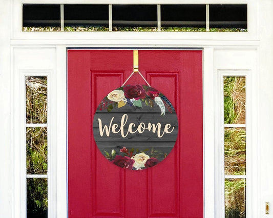 WELCOME FLOWER SIGN