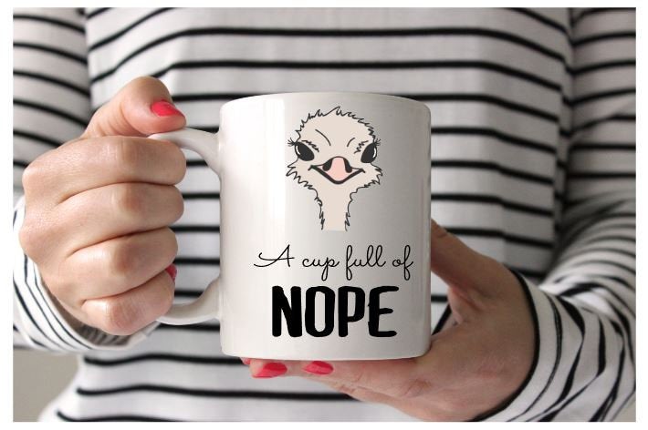 OSTITCH FULL OF NOPE MUG