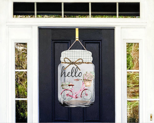 MASON JAR BICYCLE SIGN