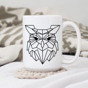 GEOMETRIC OWL MUG