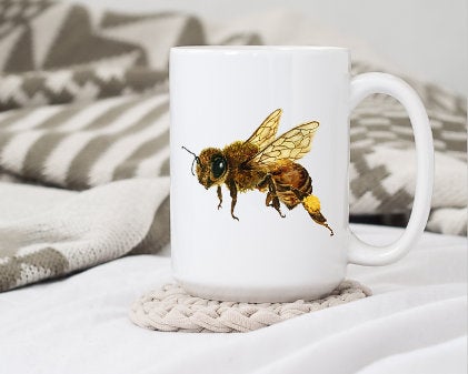 bee coffee mug